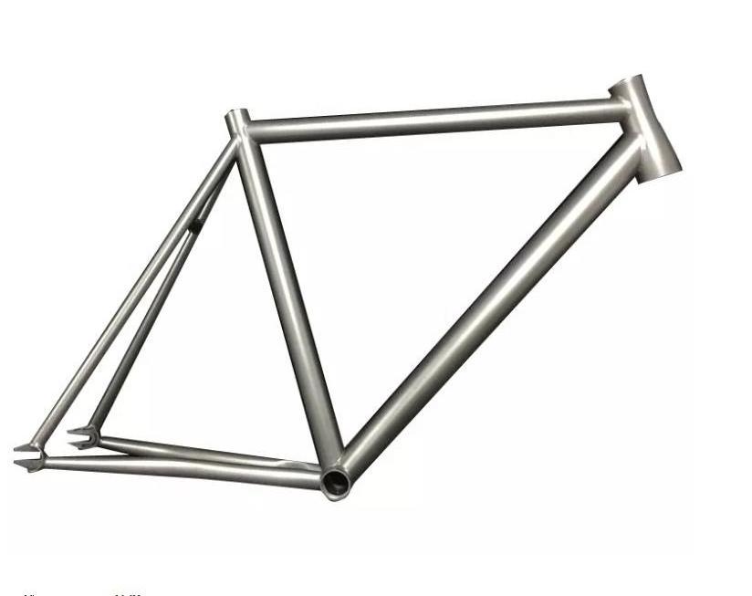 Wholesale Titanium Fixed Gear Bike Frame Single Speed Road Bicycle Frame for Bicycle Enthusiasts