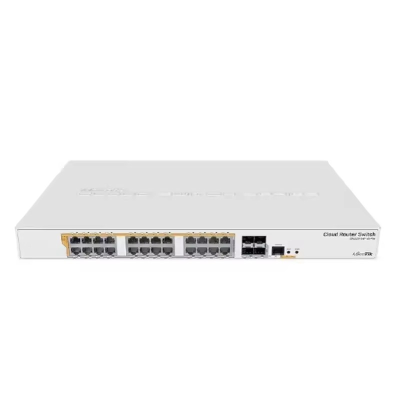 Hot Sale 24 Gigabit Ethernet Switch Mikrotik CRS328-24P-4S+RM Support Passive PoE Low Voltage PoE 802.3af/at Intelligent Switch