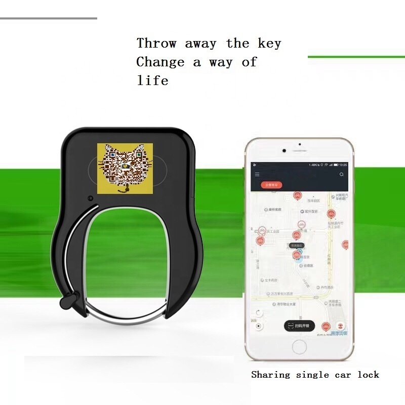 GPRS APS alarm SIM card horse shoe app USB battery  smart sharing bike chain gsm    bike u lock combination