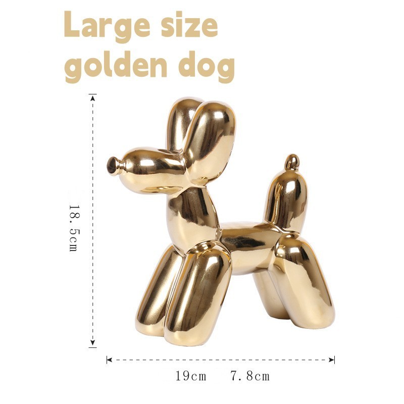 Nordic cute gold rabbit balloon dog decoration creative living room wine cabinet decorations modern simple wedding gift