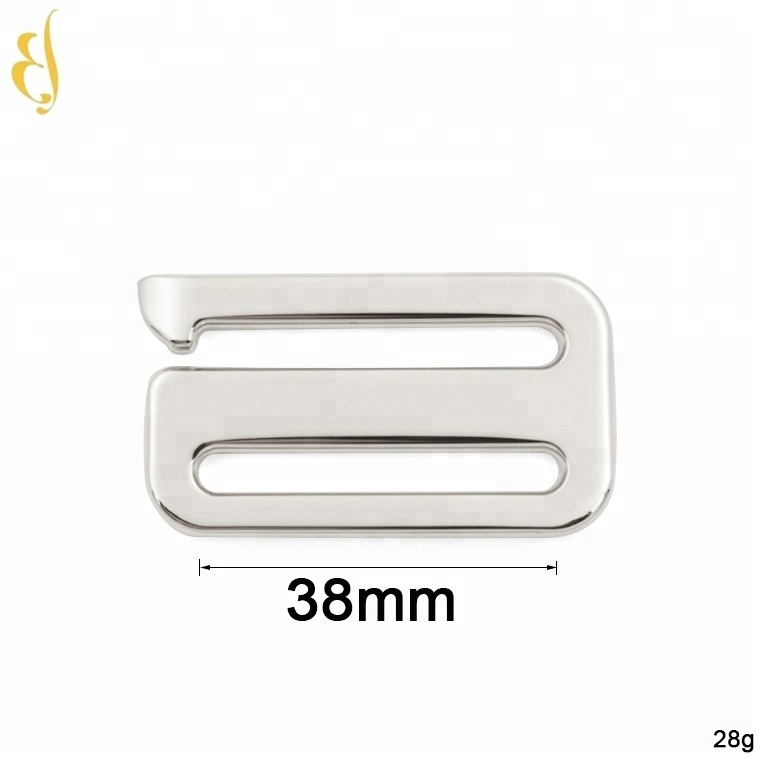 38mm metal alloy adjustable strong g hook buckle for outdoor sports bag