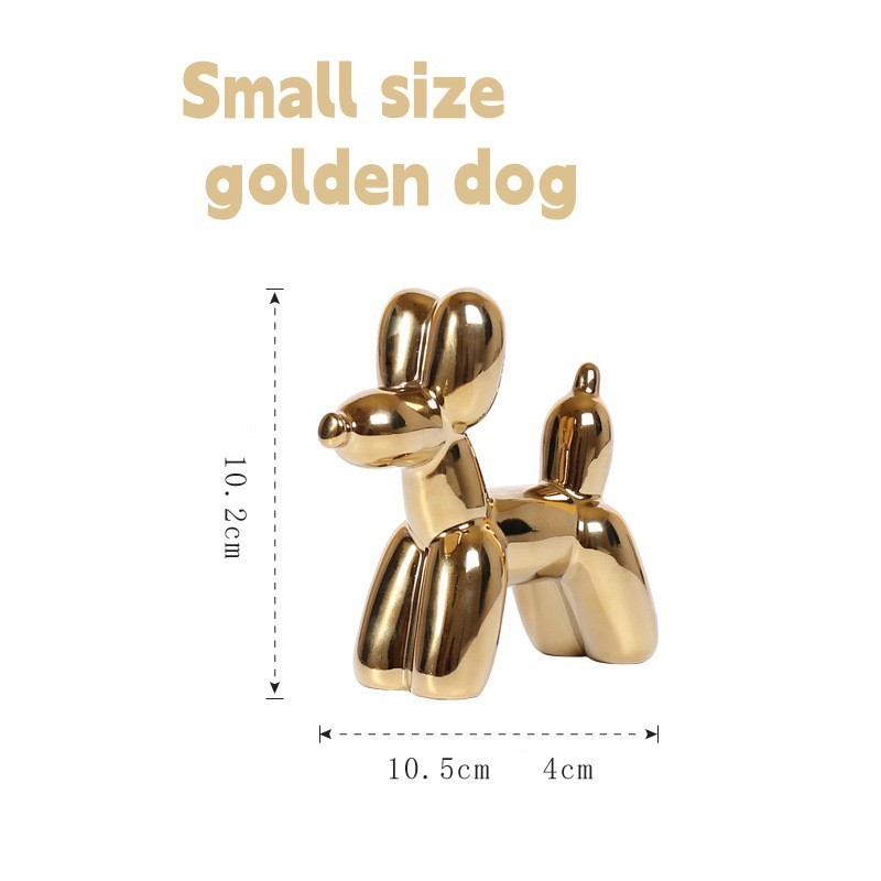 Nordic cute gold rabbit balloon dog decoration creative living room wine cabinet decorations modern simple wedding gift