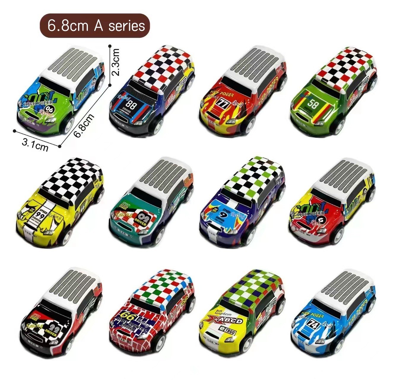 Manufacturer alloy pull back diecast toy car Friction Powered Die-Cast Cars for Toddlers children's Vehicles Set Model Car