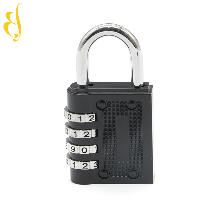 Black 4 Digit Combination padlocks travel Luggage Lock zinc alloy File cabinet Password lock