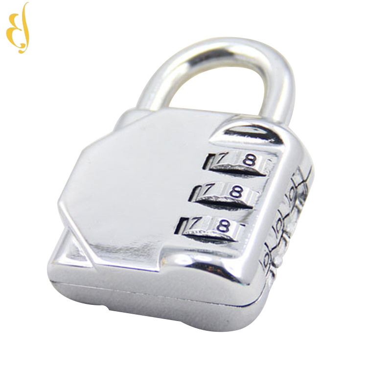 3 digit colorful resettable gym combination padlock with OEM logo printing