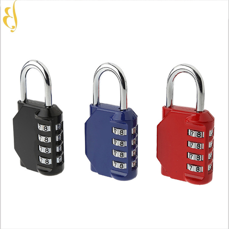 3 digit colorful resettable gym combination padlock with OEM logo printing