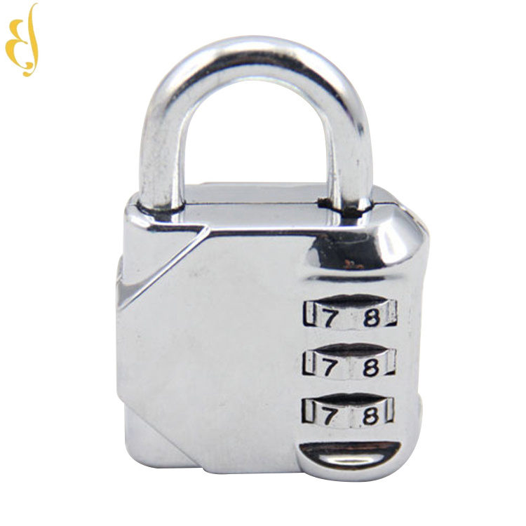 3 digit colorful resettable gym combination padlock with OEM logo printing