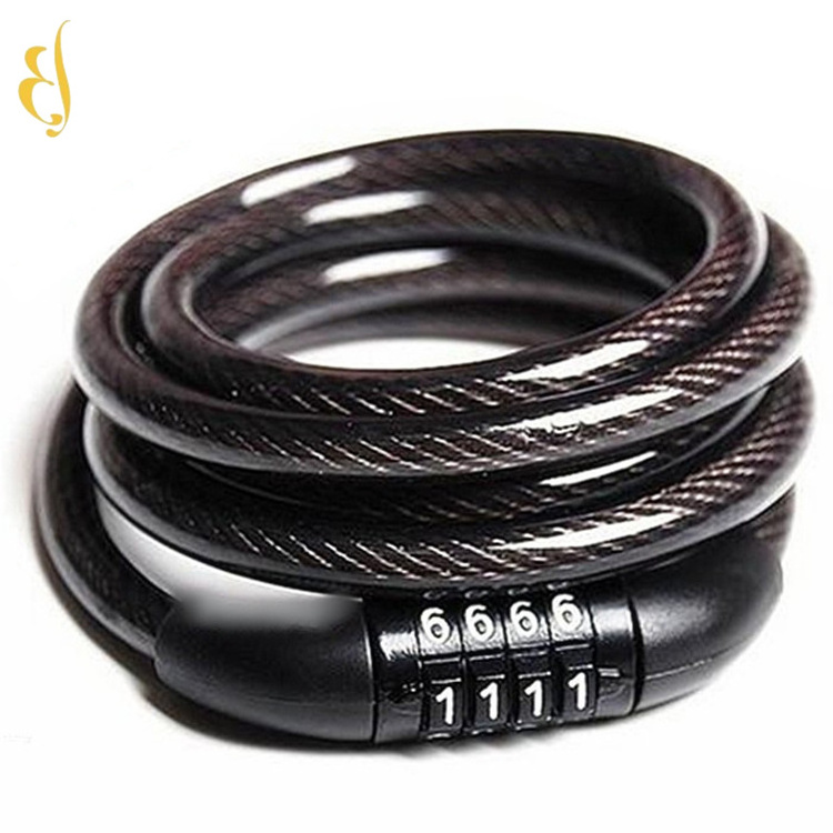 8*1000mm 4 code digits MTB grip bicycle cable bike combination chain lock