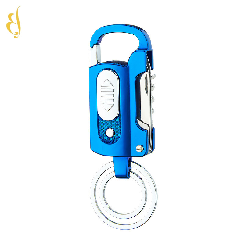 multifunction wine bottle opener personalized usb rescue keychain match lighter for outdoor