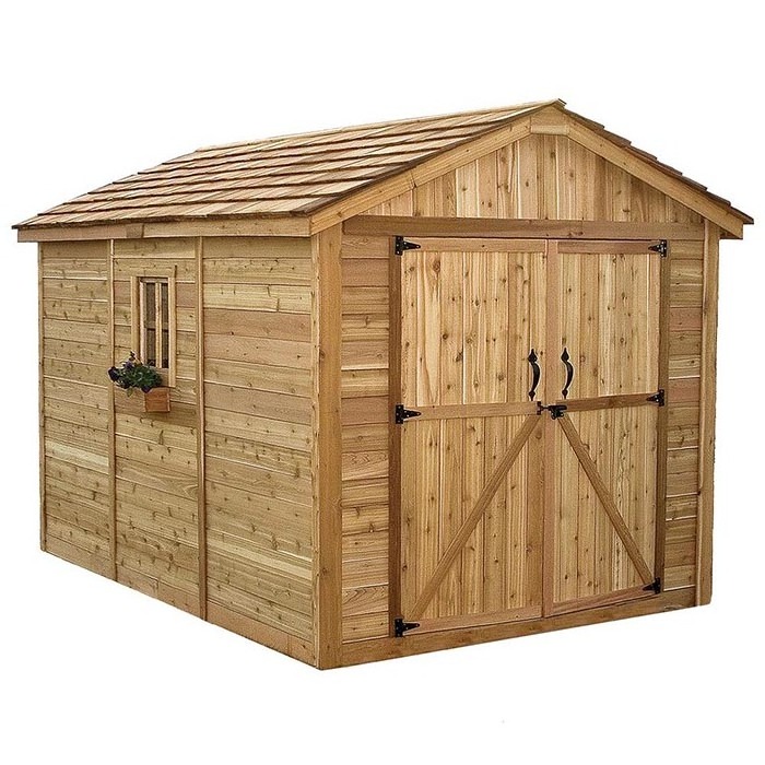 Sale Prefab 10x8 Storage Shed Garden Log Cabin Cedar Wooden Sheds And Cabins