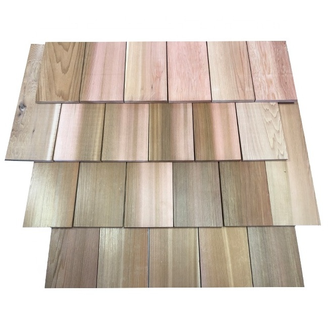 Wholesale Cedar Shingles Multi-purpose Natural Eco-friendly Gazebo Roof Shingles