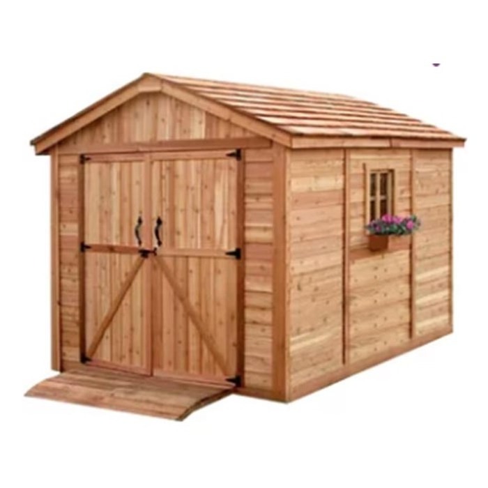 Sale Prefab 10x8 Storage Shed Garden Log Cabin Cedar Wooden Sheds And Cabins