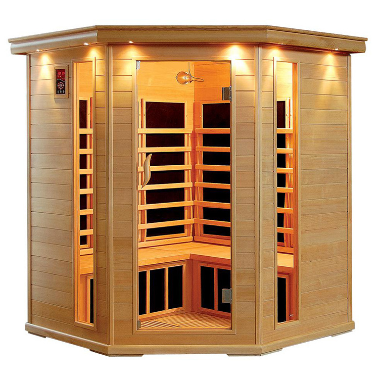 Finnish Saunas Canada Red Cedar Wooden Far Infrared Traditional Sauna Indoor