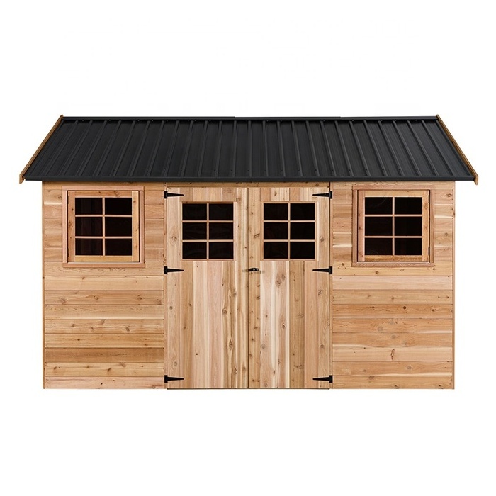 12ftx16ft Beautiful Prefab Wood Storage Sheds Log Wood Cabin House Garden