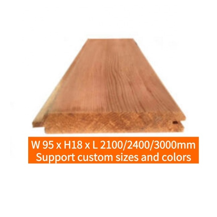 Custom Wall Decoration Building Cladding Materials Red Clear Cedar Cladding Wood