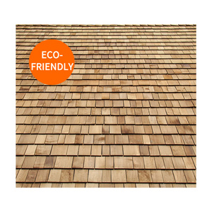 Natural Antiseptic Timber Shingle Usable 30 Years Surface Clear Cedar Roof Shingles