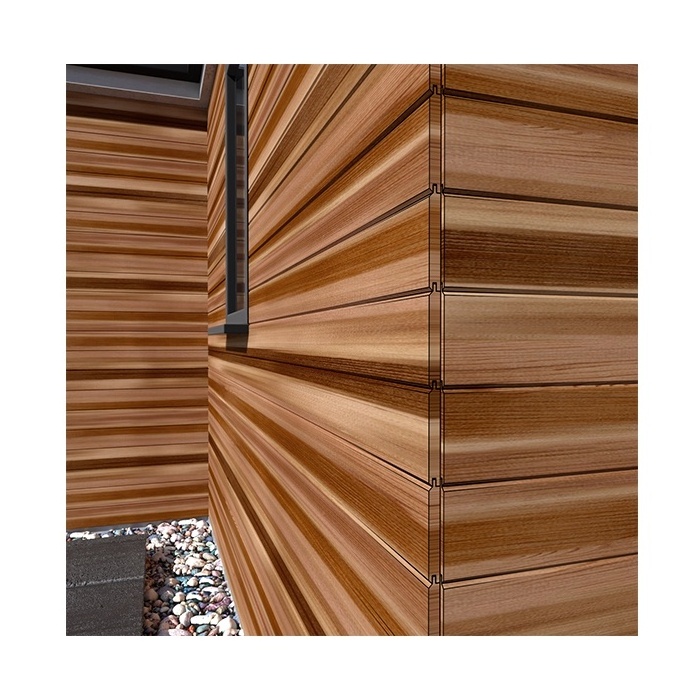 Custom Wall Decoration Building Cladding Materials Red Clear Cedar Cladding Wood