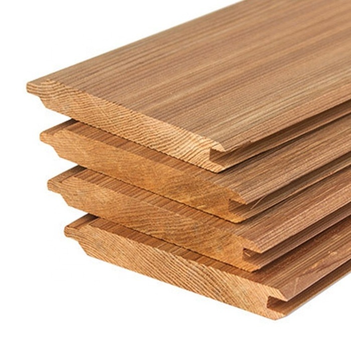 Custom Wall Decoration Building Cladding Materials Red Clear Cedar Cladding Wood