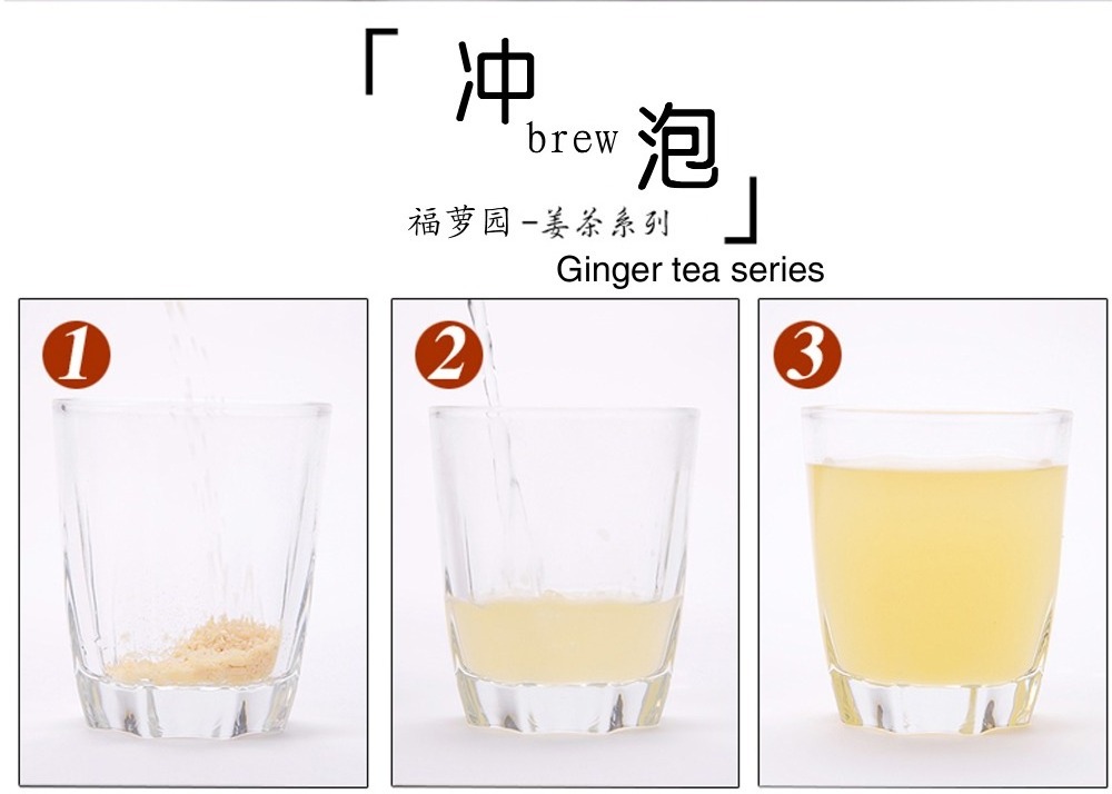 Chinese famous black green white ice tea instant honey ginger tea