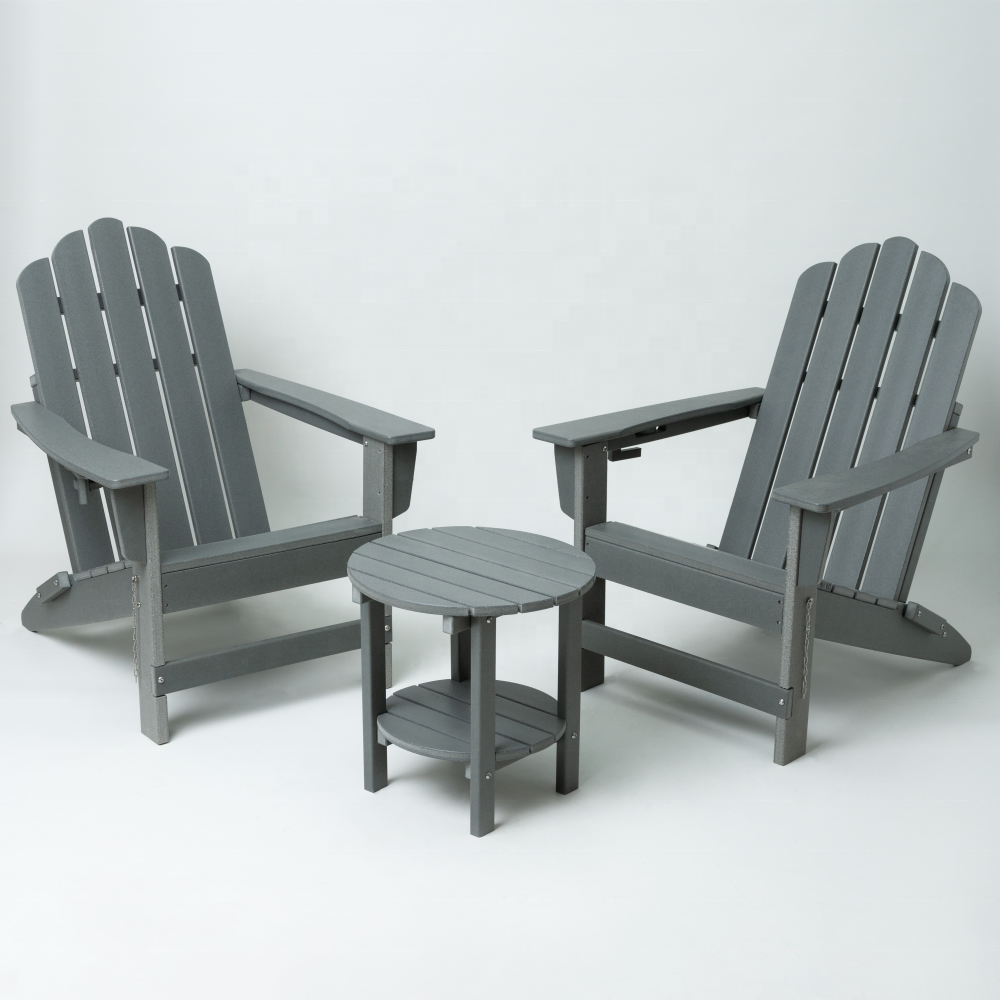 HDPE Plastic Outdoor Adirondack Style Chair