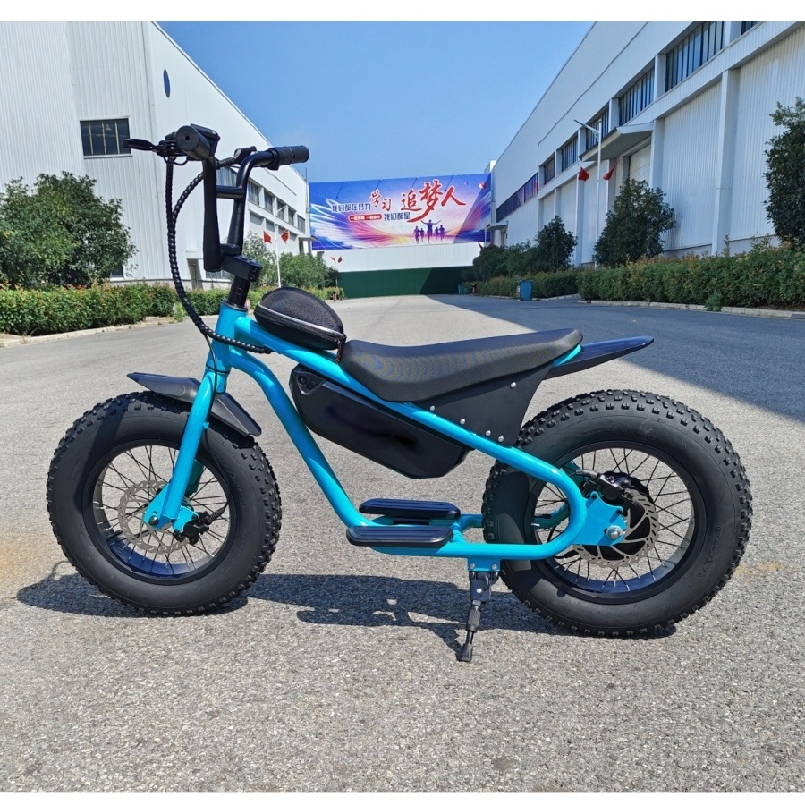 Warehouse Stock Mountain Hybrid Electric Fat Tire Bike Chinese Electric Bike 16inch  Electric Bike For Kids