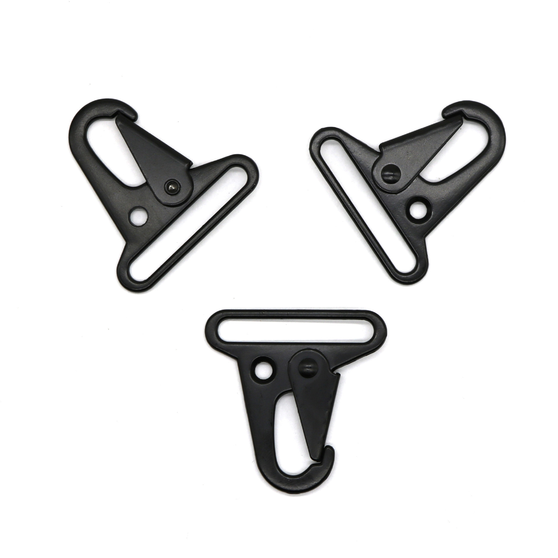 Black Enlarged Mouth Clip Sling Clasp Olecranon Hook for Keychain Snap Hooks Outdoor Bag