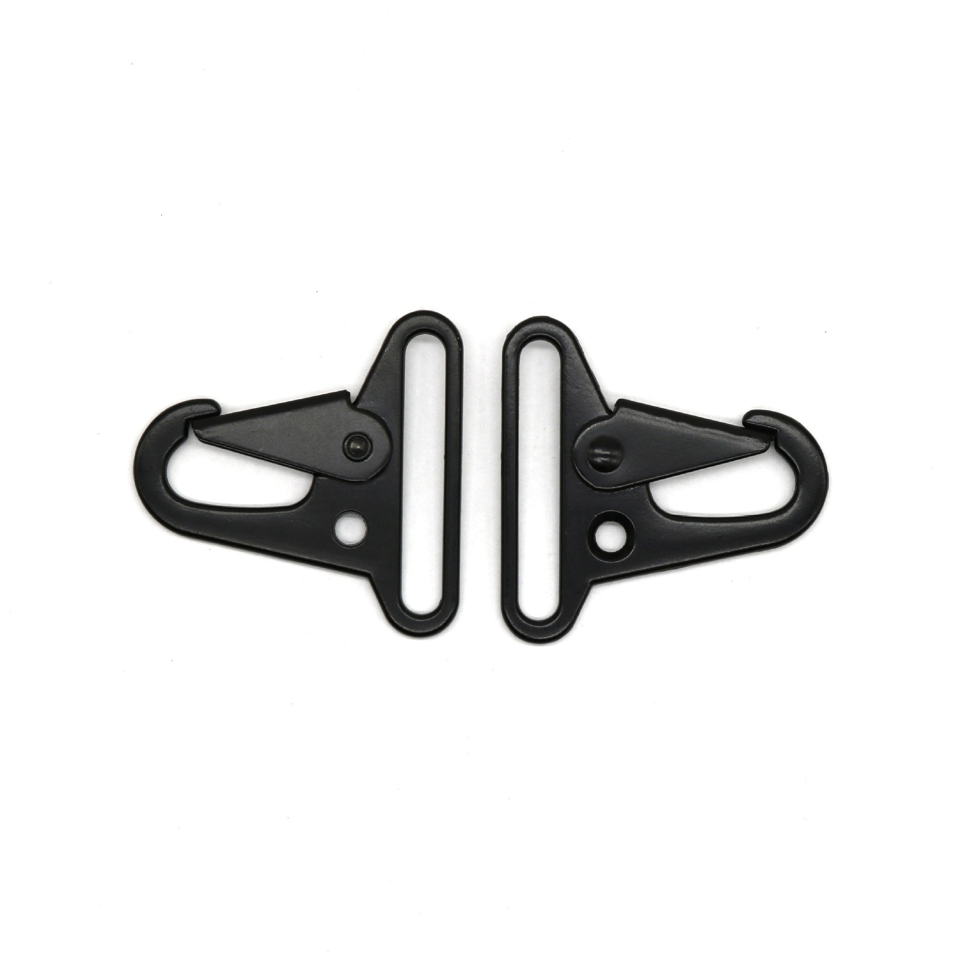 Black Enlarged Mouth Clip Sling Clasp Olecranon Hook for Keychain Snap Hooks Outdoor Bag