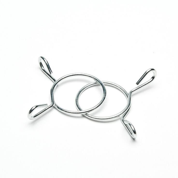 Single Wire Spring Water Hose Clamp Metal O Ring Wire Clamps, Cross Pipe Clamp For Washing Machine