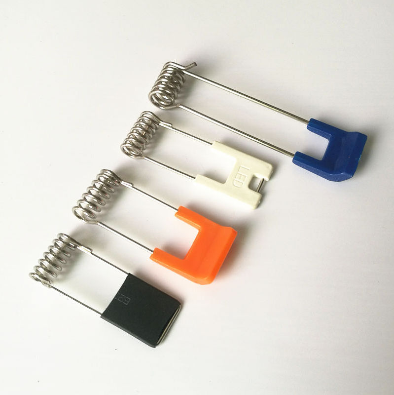 custom LED bule plastic coated  torsion spring clips for recessed lighting ceiling spring clips