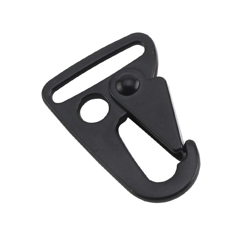 Black Enlarged Mouth Clip Sling Clasp Olecranon Hook for Keychain Snap Hooks Outdoor Bag