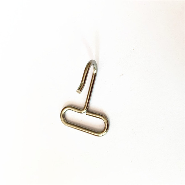 stock size 2.4*25*38mm triangle closed end stainless steel wire j hook for sticker wall hook hanger