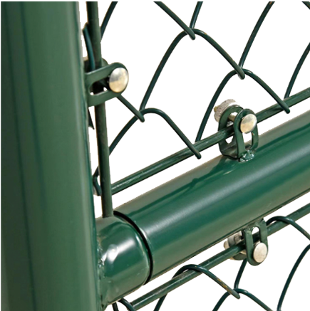 Galvanized Diamond Fence Cyclone Wire Mesh Pvc Black Vinyl Coated Chain Link Fence Low Price 8 Foot 6 Foot Metal Iron Weave