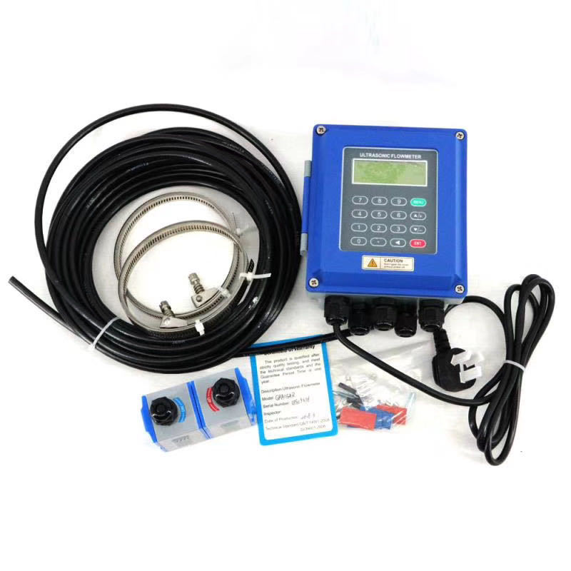 TUF-2000B wall-mounted portable ultrasonic liquid flow meter