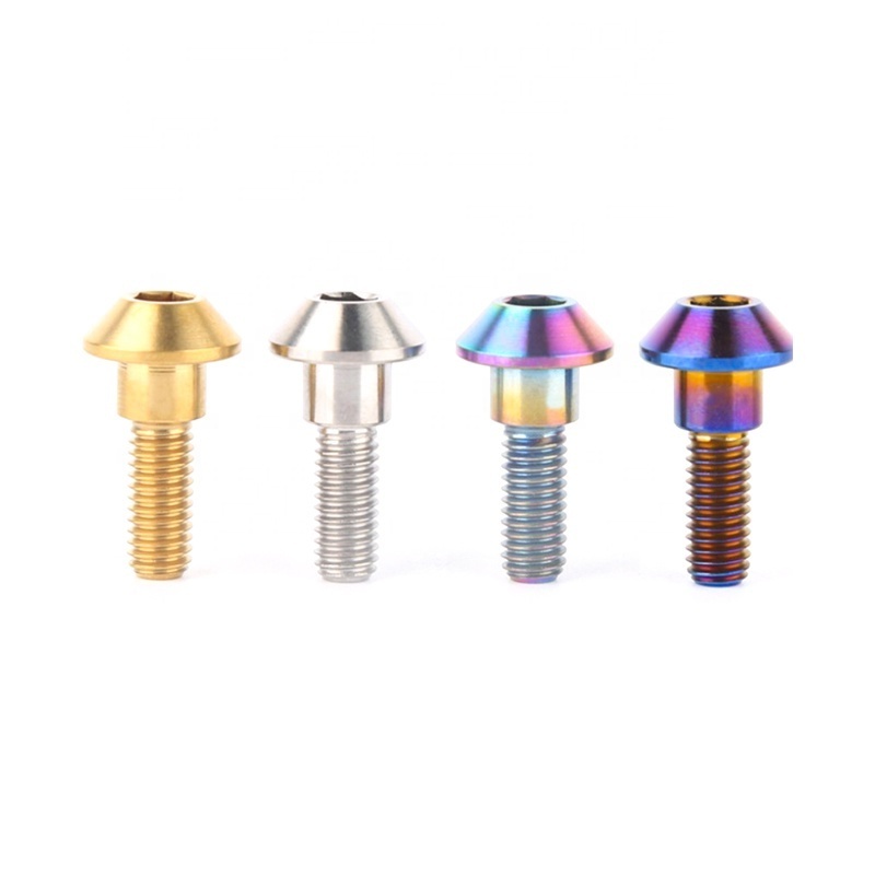 M6 M8 Allen head titanium Screws Umbrella Head Motorcycle Shell Hex Mushroom head Bolt