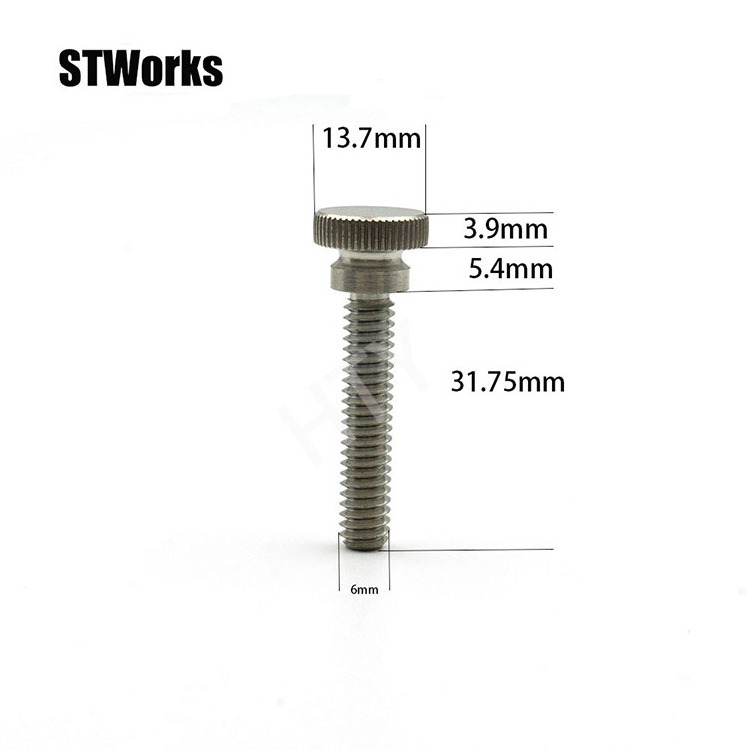 custom embossed hand screws  Hand Tighten High Head Adjusting Bolt