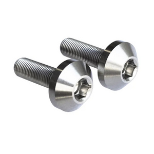 Factory customized titanium alloy Gr5 round head titanium bolts for motorcycle accessories