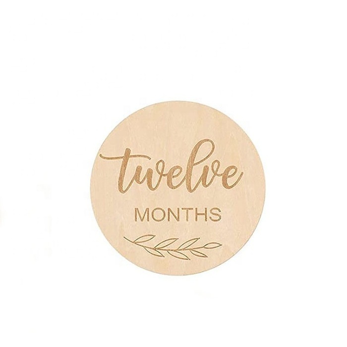 Custom Milestone Plaques Baby Nursery Baby Closet Dividers Kids Room Decor Wooden Baby Milestone Wood Monthly Milestone Card