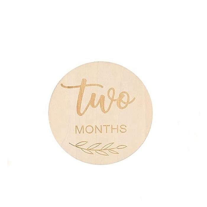 Custom Milestone Plaques Baby Nursery Baby Closet Dividers Kids Room Decor Wooden Baby Milestone Wood Monthly Milestone Card