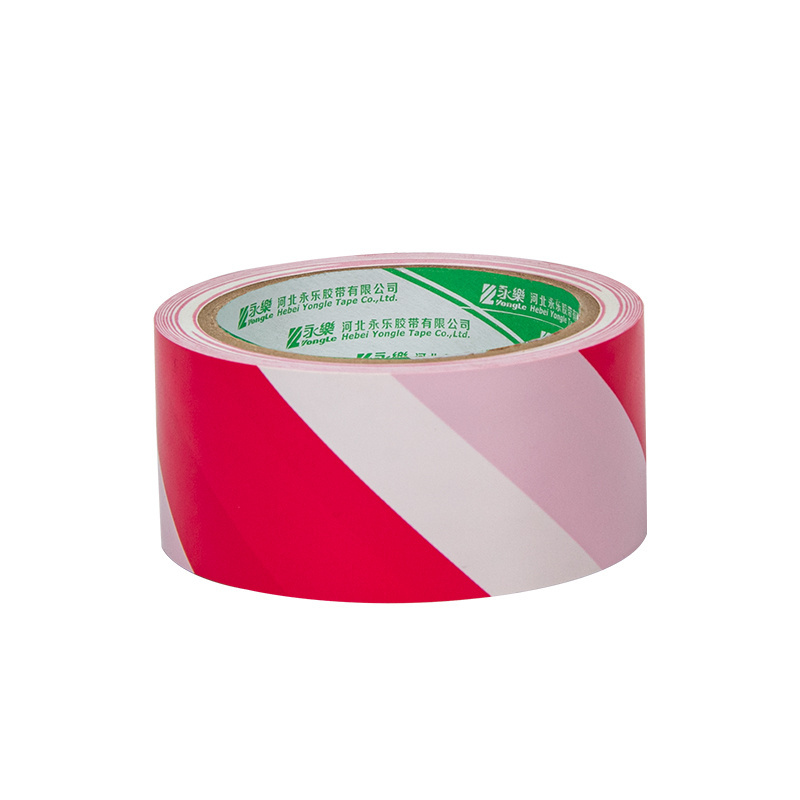 PVC floor line warning marking tape Red White Yellow Black underground detectable reflective warning tape