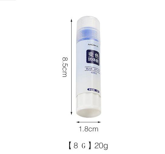 CHXN Box packed DIY jelly solid glue with high viscosity 8g cute color changing transparent cartoon glue stick