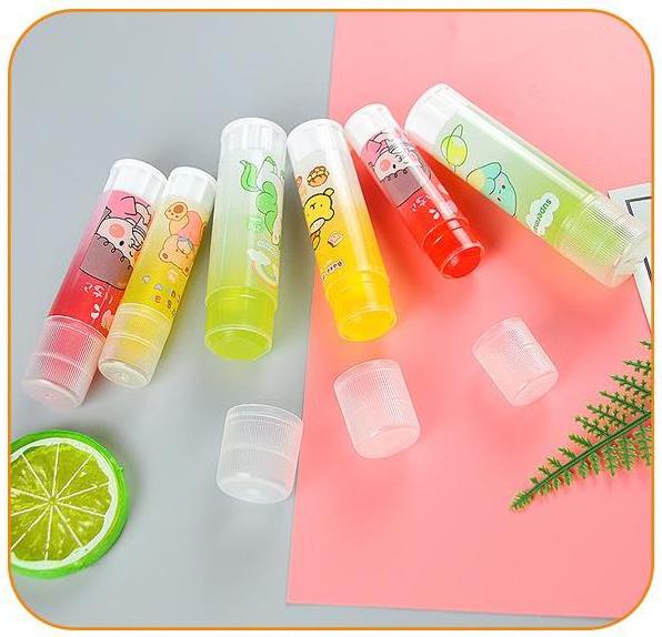 CHXN Box packed DIY jelly solid glue with high viscosity 8g cute color changing transparent cartoon glue stick