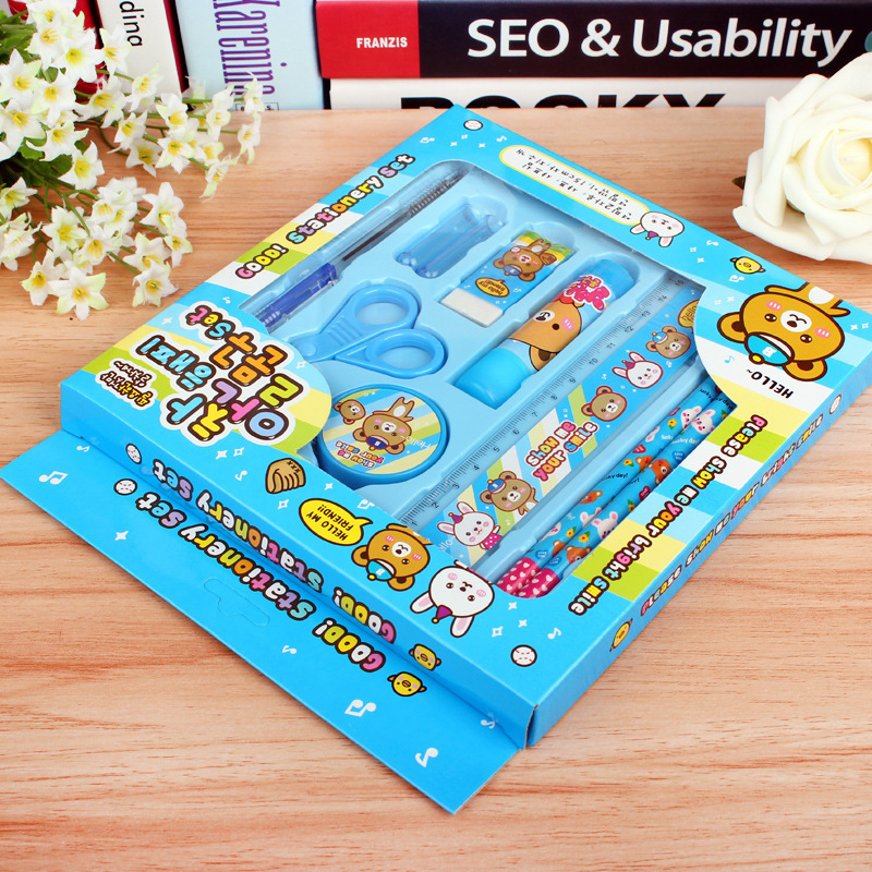 Creative Pencil Children's Stationery Set Gift Box School Supplies Primary School Activity Gift Factory Price