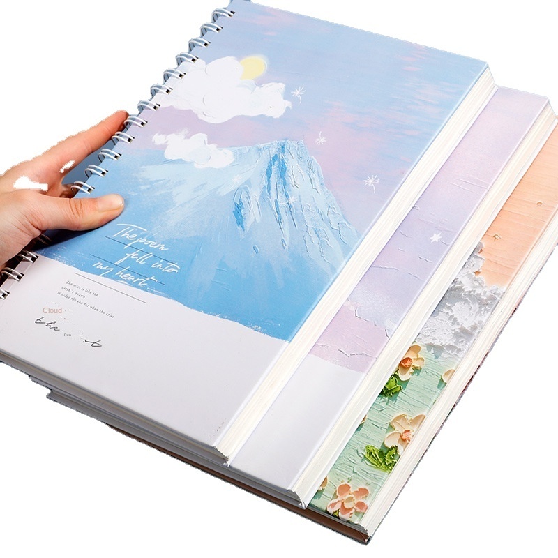 B5 Ultra-thick hard shell coil notebook large 16K thick fresh simple notebook wholesale