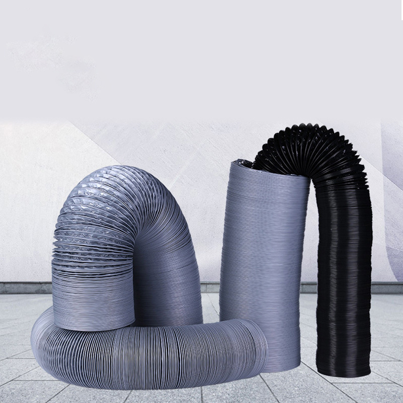 irregularly shaped half-round hvac fabric air duct for ventilation system