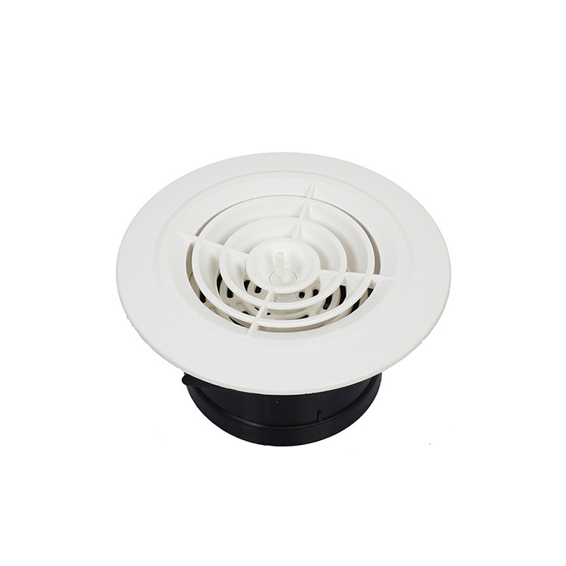 ABS material plastic Air Conditioner Ventilation Grilles External Round Ceiling Air Grille Diffuser Stainless Vent