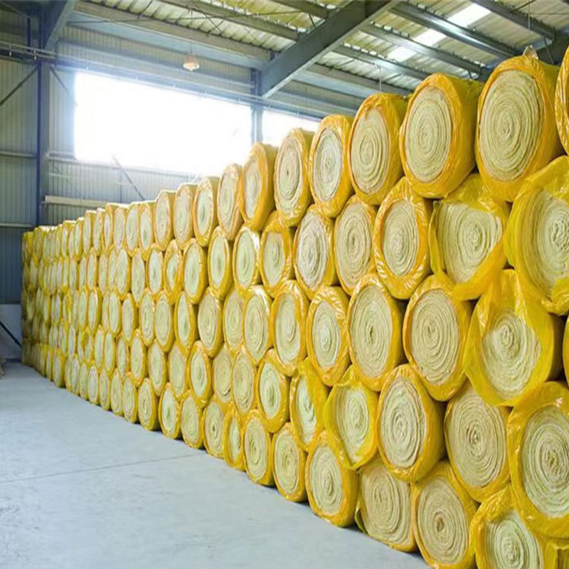 Fireproof glass wool blanket roll insulation thermal roof insulated wall panels for building homes