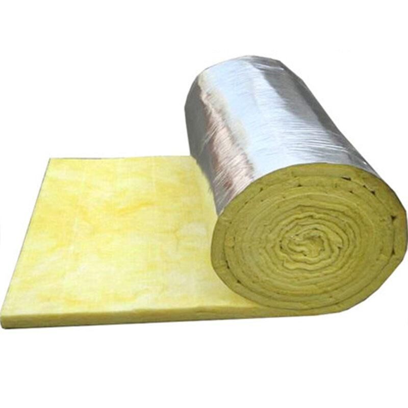 Aluminum foil new Material Glass Wool 25-200mm thickness for insulation for sale