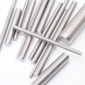 Din975 stainless steel  m10 m22 6mm screw thread steel iron threaded stud bolt sa193 b7 gold bar stud rods threaded