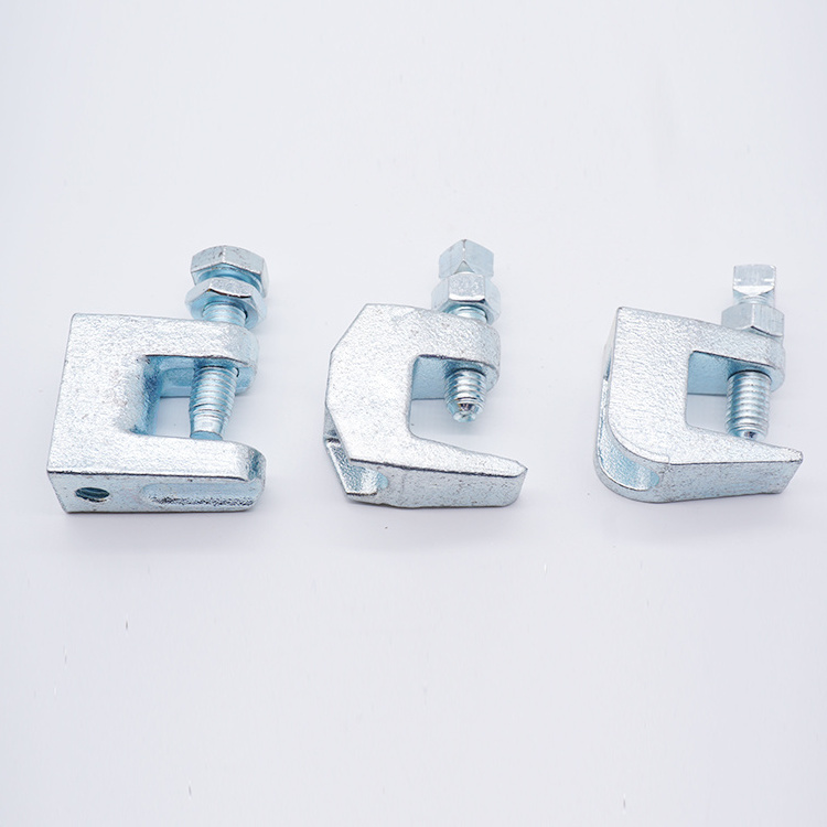 top steel hdg strut clip stainless steel c type unistrut beam clamps for threaded rod