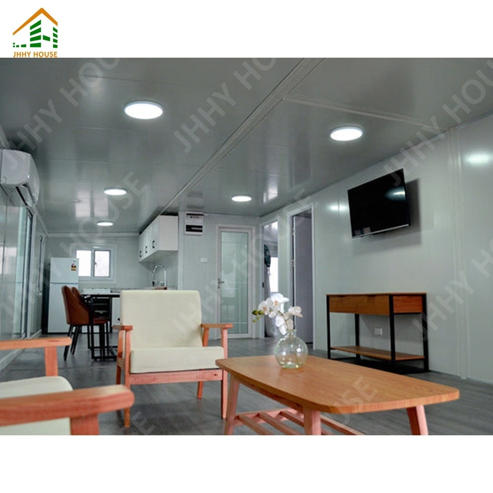 Luxury prefabricated houses with kitchen bathroom expandable container house office